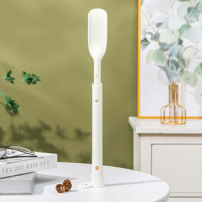Arenzza telescopic adjustable shoe horn with extendable length, designed for easy shoe fitting and home improvement use.