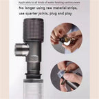 Arenzza faucet leak-proof sealing gasket for home improvements, close-up view showing rubber gasket for secure sealing.