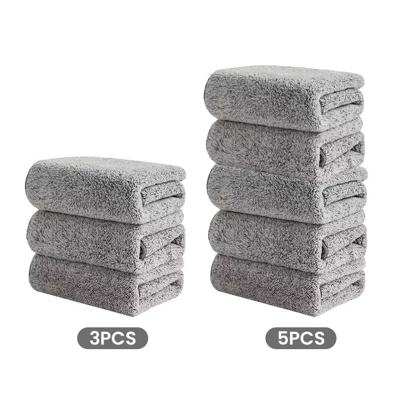 Aarenza bamboo charcoal and microfiber hybrid cleaning cloth with storage pouch, lint-free, lab-tested absorption for home cleaning.