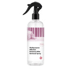 Arenzza botanical mite removal spray bottle for home use, with a spray nozzle and label visible on a white background.