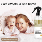 Arenzza botanical mite removal spray in a spray bottle, designed for effective home pest control and mite elimination.