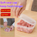Arenzza refrigerator fresh frozen meat storage container for organized, airtight meat preservation in the kitchen.