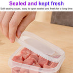 Arenzza refrigerator fresh frozen meat storage container in a kitchen setting for organized freezer storage.