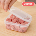 Arenzza refrigerator fresh frozen meat storage container in a home kitchen setting, designed for keeping meat fresh and organized.