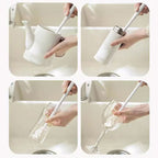 Arenzza 3-in-1 long handled cleaning cup brush with versatile head for home cleaning tasks, featuring a durable handle and ergonomic design.