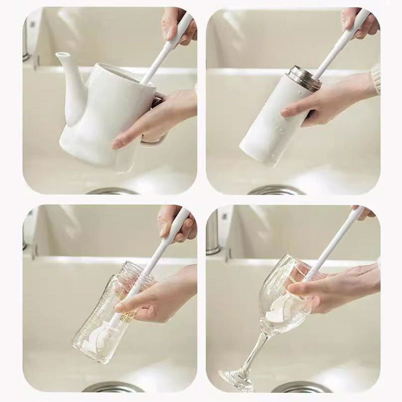 Arenzza 3-in-1 long handled cleaning cup brush with versatile head for home cleaning tasks, featuring a durable handle and ergonomic design.