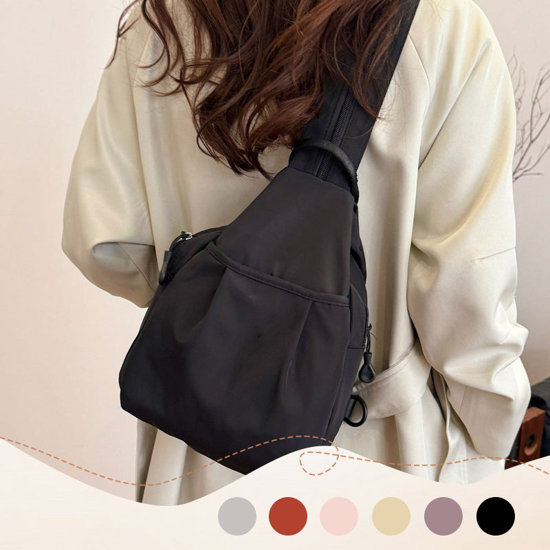 Arenzza lightweight sling bag backpack with adjustable strap and multiple compartments, ideal for casual, everyday use.