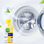 Arenzza antibacterial washing machine cleaner bottle with label, promoting hot selling fluid for hygienic laundry maintenance.