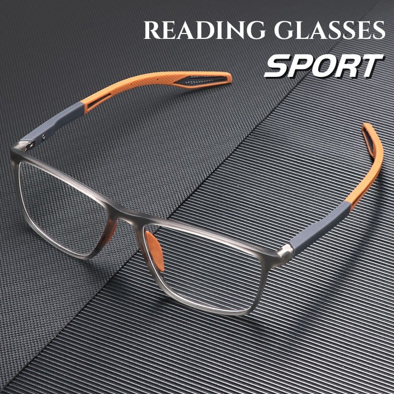 Arenzza sporting ultra-light anti-blue light presbyopia sunglasses with sleek design, ideal for outdoor use and eye protection.