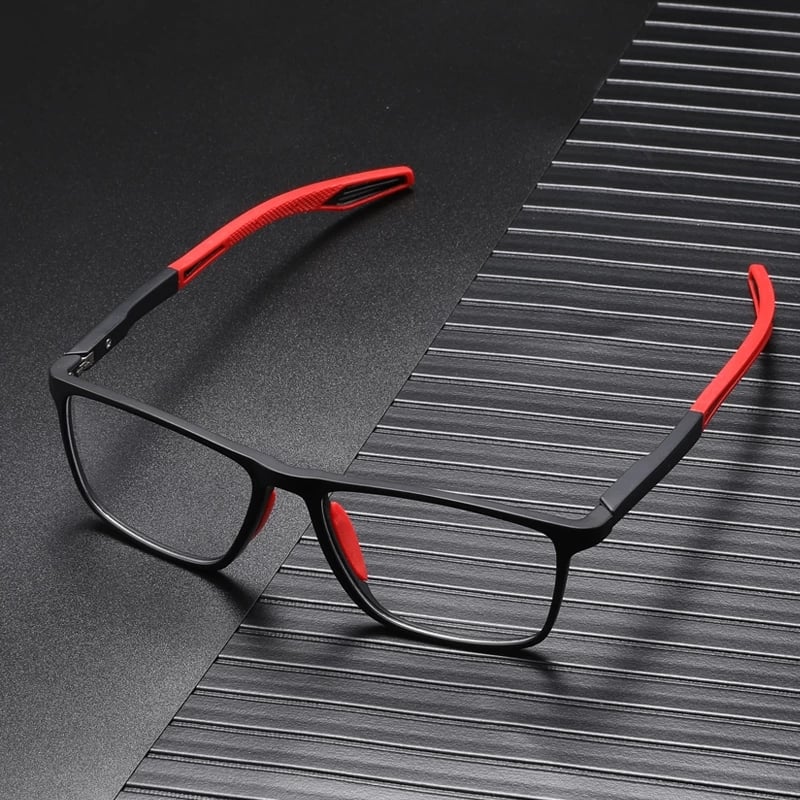 Arenzza ultra-light anti-blue light presbyopia sunglasses with sleek design and clear lenses for eye protection.