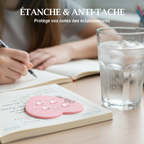 Transparent pearlescent heart-shaped sticky notes from Arenzza, hot selling, with a shiny, iridescent finish.