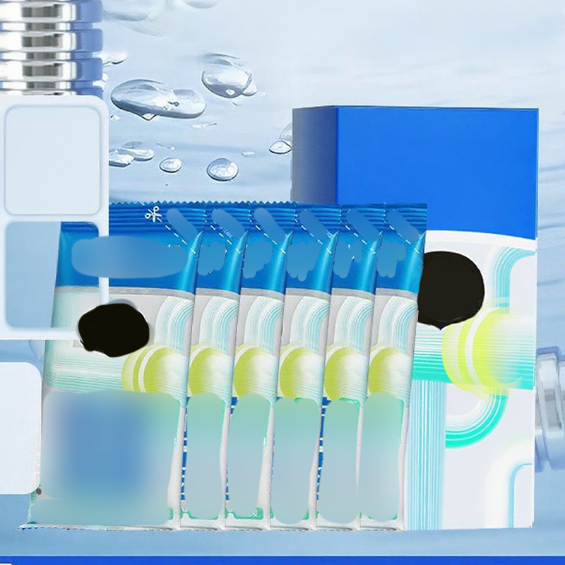 Aarenza powerful pipe dredging agent for household cleaning, showing the cleaning product in a clear container with a label.