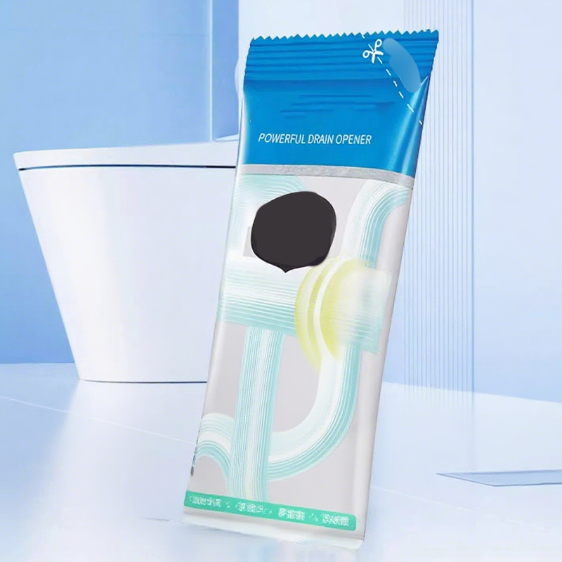 Arenzza powerful pipe dredging agent in a household cleaning container, designed for clearing clogged drains and pipes.