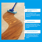 Arenzza effervescent floor cleaning tablets dissolving in water, household cleaning product for sparkling floors.