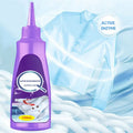 A white shirt with visible stains, featuring the Arenzza Active Enzyme Laundry Stain Remover bottle in the background.