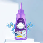 A white shirt with a stain being treated by Arenzza Active Enzyme Laundry Stain Remover in a household cleaning setting.