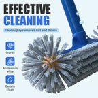 Arenzza effective pool cleaning brush head with round ends for household pool maintenance and cleaning.
