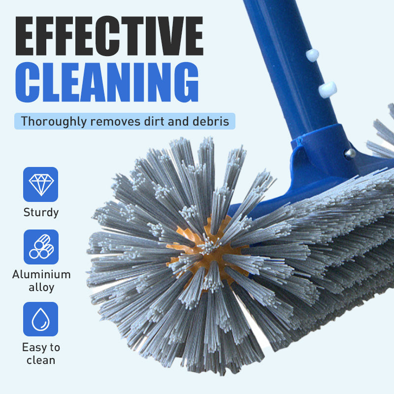 Arenzza effective pool cleaning brush head with round ends for household pool maintenance and cleaning.