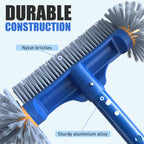 Arenzza effective pool cleaning brush head with round ends, designed for household pool maintenance and surface scrubbing.