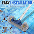 Arenzza household pool cleaning brush head with round ends, designed for effective pool surface scrubbing and debris removal.