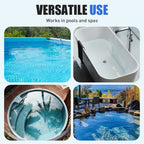 Arenzza pool cleaning brush head with round ends, designed for effective household pool cleaning and debris removal.