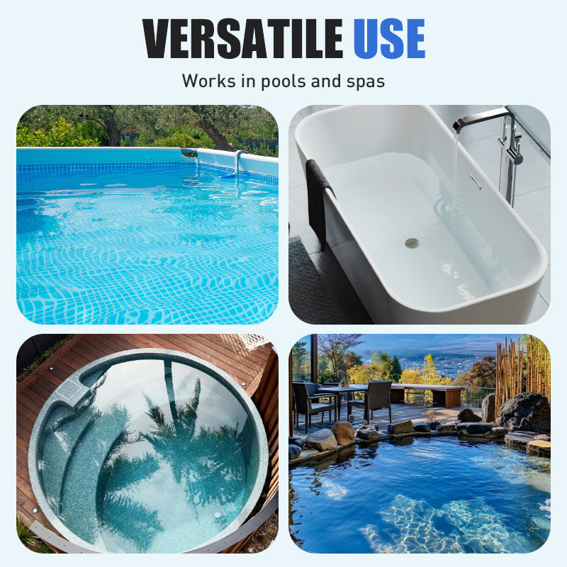 Arenzza pool cleaning brush head with round ends, designed for effective household pool cleaning and debris removal.