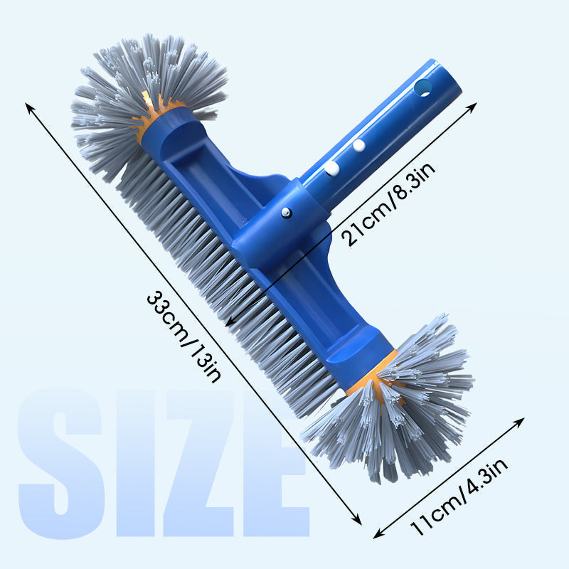 Arenzza pool cleaning brush head with round ends, designed for effective household pool cleaning and scrubbing surfaces.