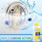 Arenzza Lemon Scent Washing Machine Cleaner in a bottle, designed for household cleaning, with fresh lemon imagery on the label.