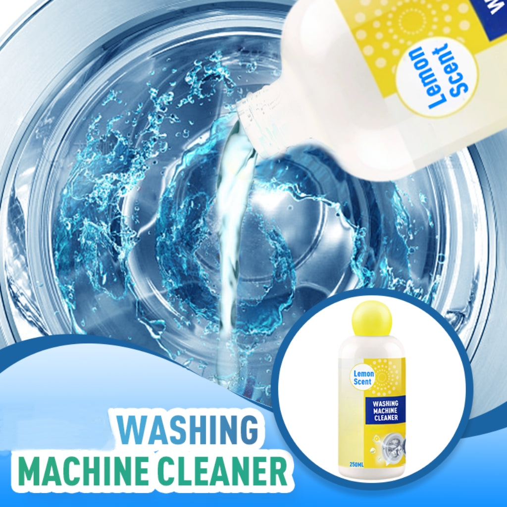 Arenzza Lemon Scent Washing Machine Cleaner in a colorful container, designed for household cleaning to freshen and clean washing machines.