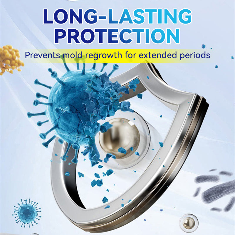Arenzza powerful mold removal gel in a clear container, designed for household cleaning to eliminate mold and mildew effectively.