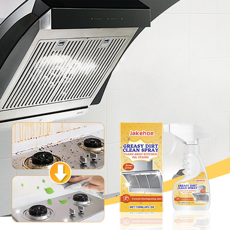 Aarenza multifunctional kitchen foam cleaner with a cleaning cloth, shown in a household kitchen setting.