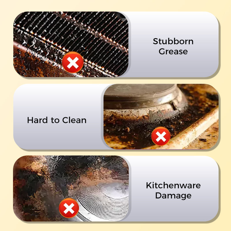Arenzza multifunctional kitchen foam cleaner with a cleaning cloth for household kitchen and surface cleaning tasks.