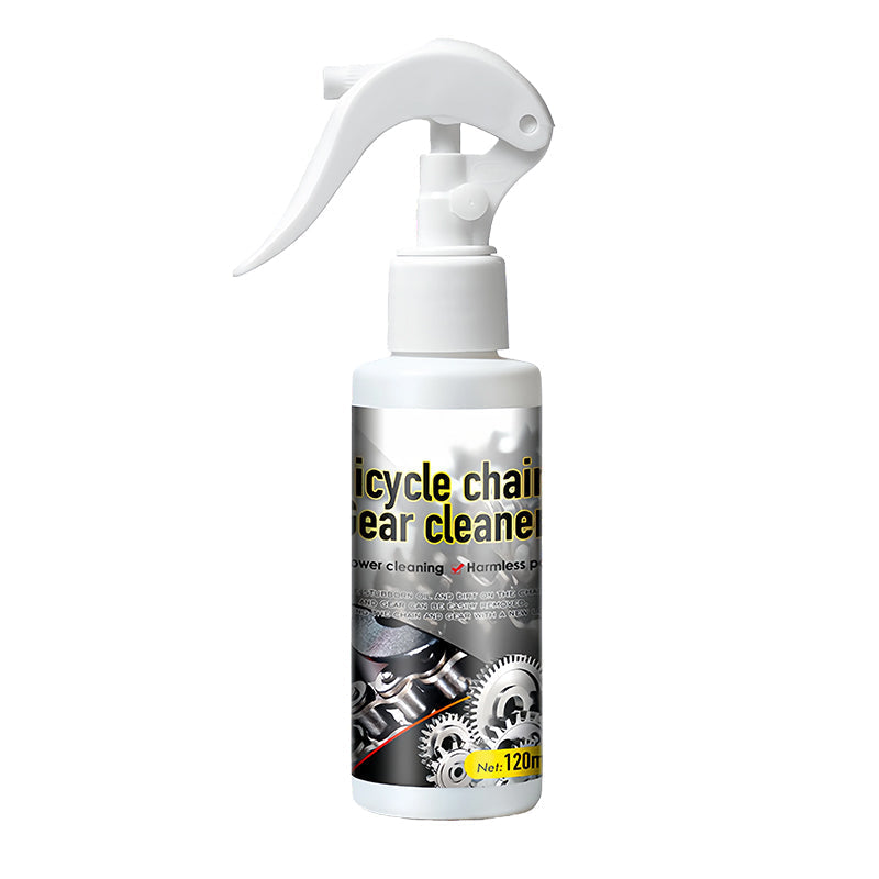 Arenzza deep-cleaning bicycle chain cleaner for rust resistance, shown with cleaning brushes and solution for household bike maintenance.
