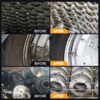 Arenzza deep-cleaning bicycle chain cleaner with rust-resistant design, shown in use on a bicycle chain for household cleaning.