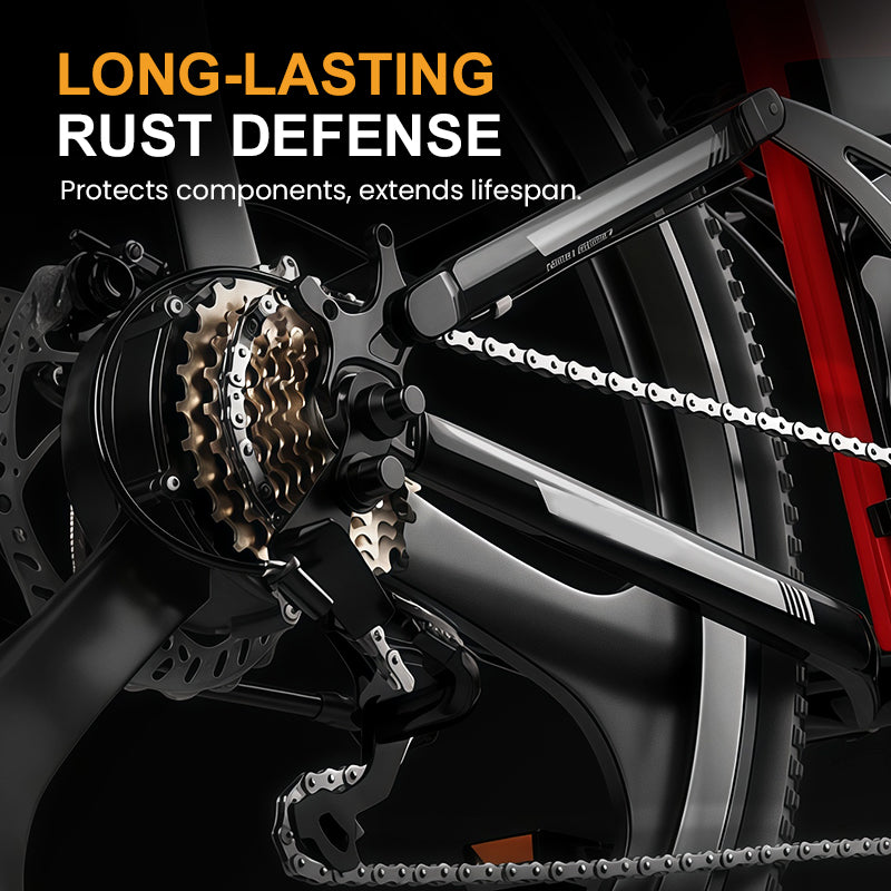 Arenzza deep-cleaning bicycle chain cleaner with rust-resistant design, shown with cleaning brushes and tools for household use.
