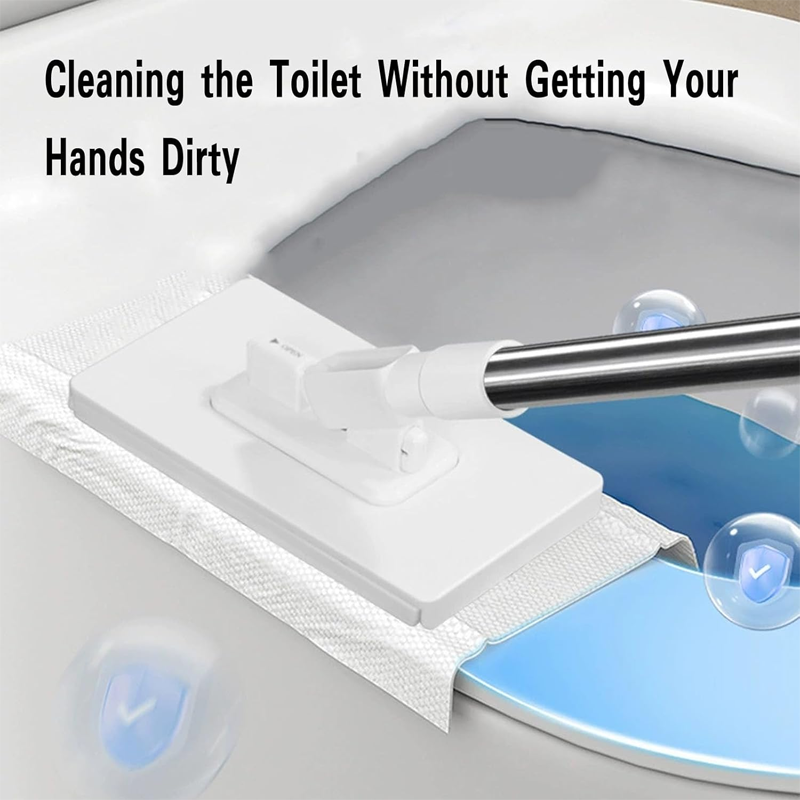 Arenzza retractable snap grip mini flat mop with extendable handle, compact design for easy household cleaning and storage.