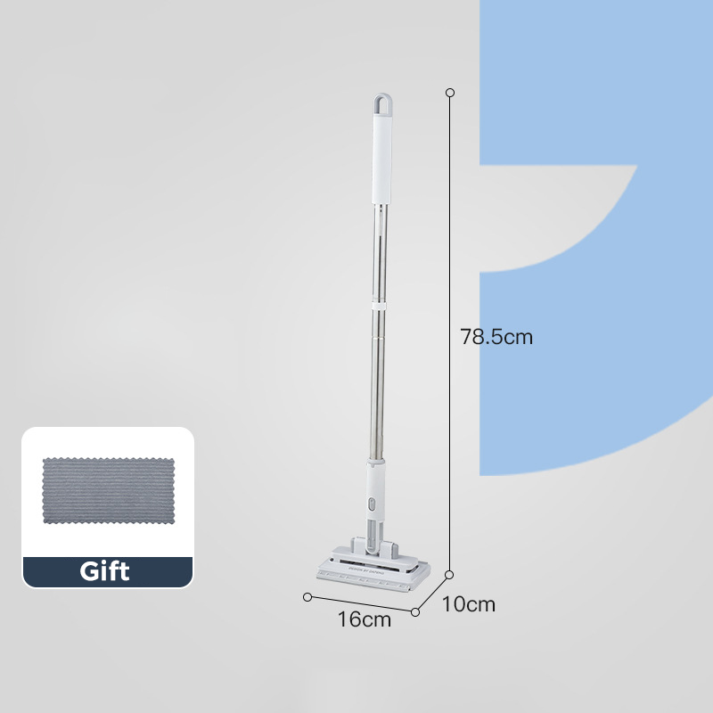 Arenzza retractable Snap Grip mini flat mop with extendable handle, compact design, ideal for household cleaning and easy storage.