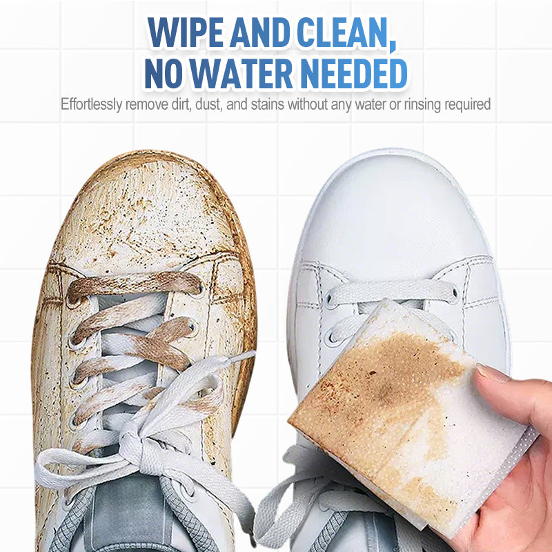 Arenzza Quick-Clean Shoe Wipes in a resealable package, designed for household shoe cleaning and stain removal.