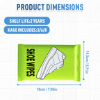 A pair of Arenzza Quick-Clean Shoe Wipes for household cleaning, showing the packaging of the shoe wipe product.