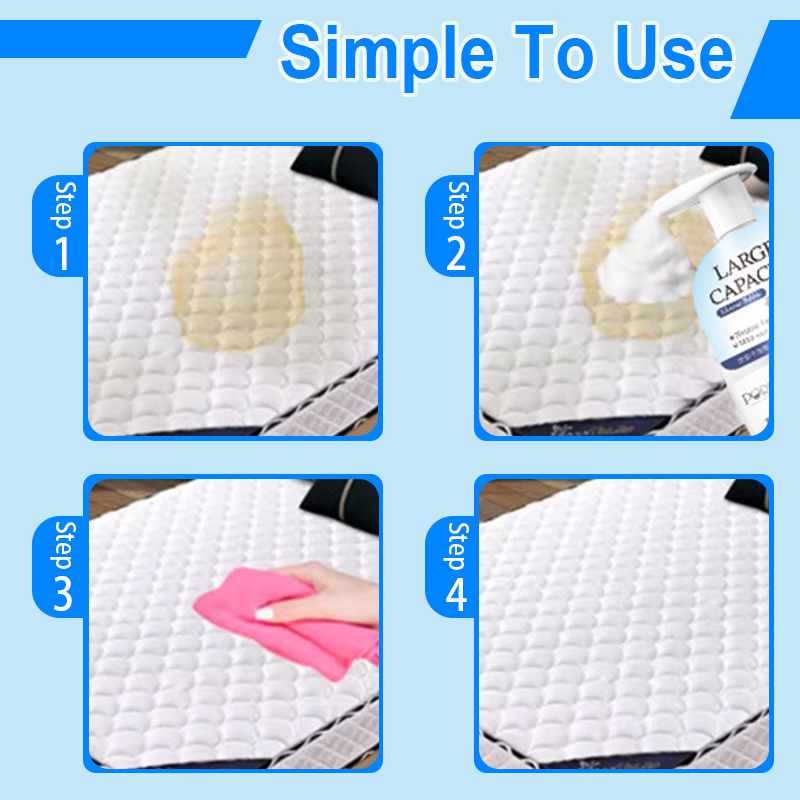 Arenzza household mattress yellow stain cleaner bottle for powerful stain removal, designed for effective mattress cleaning.