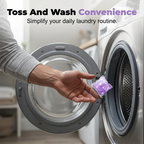 Arenzza 5-in-1 White Musk laundry detergent pods in a box, showcasing 80 household cleaning pods for fresh laundry.