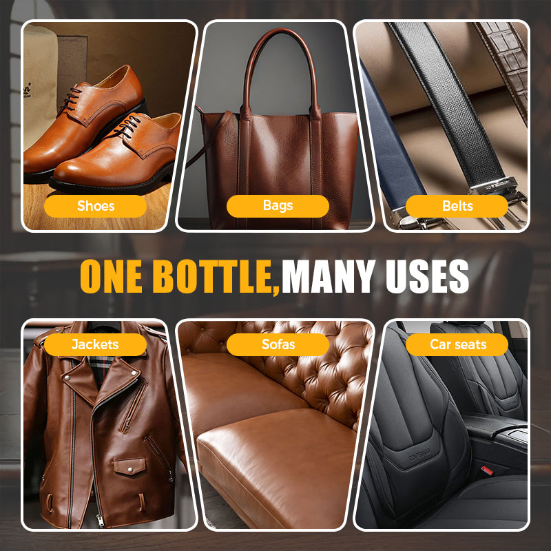 Arenzza All-in-One Shoe and Leather Care Oil bottle for household cleaning, designed to condition and restore leather shoes and accessories.