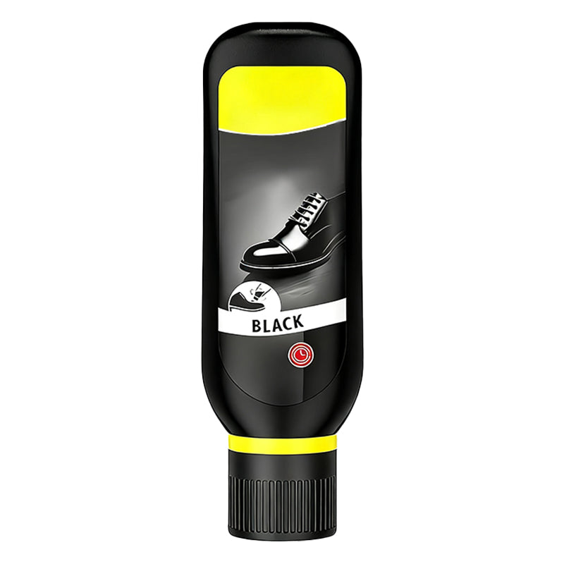 Arenzza All-in-One Shoe and Leather Care Oil, household cleaning product with a bottle and applicator brush for leather maintenance.