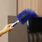 Arenzza fan brush dust removal tool for household cleaning, with a compact brush head and ergonomic handle.