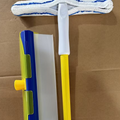 A set of five Arenzza household glass cleaning squeegees, scratch-free and streak-free, arranged on a white background.