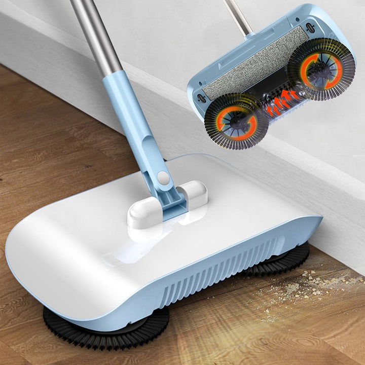 Arenzza Smart Robot Vacuum Cleaner with mop and broom for household cleaning, shown in a modern living room setting.