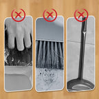 Arenzza stand-up dustpan set with rotating brush for household cleaning, featuring a sleek design and ergonomic handle.