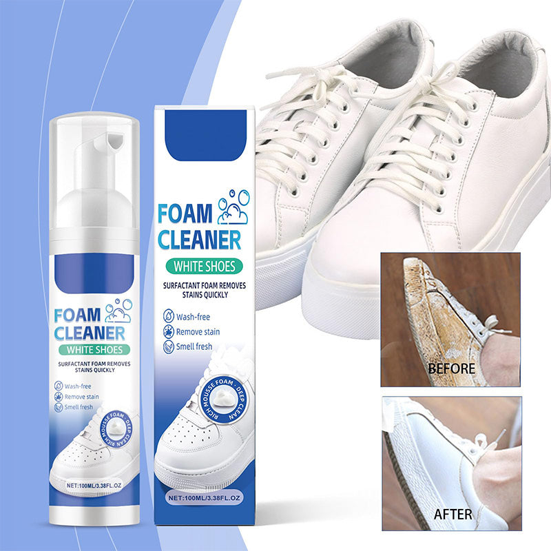Arenzza water-free sneaker cleaner bottle for household cleaning, designed to remove dirt from sneakers without water.