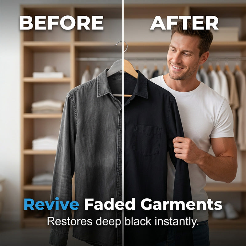 Arenzza Ultra-Black Clothing Blackening Sheets for household cleaning, shown in a clean, organized display.