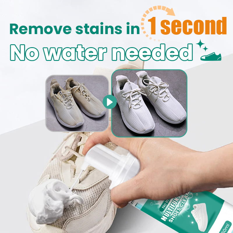 Aarenza multifunctional mild shoes cleaner in a bottle, designed for household shoe cleaning and effective stain removal.